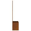 vidaXL &Eacute;cran de confidentialit&eacute; de jardin Floral Rouill&eacute; 50 x 140 cm