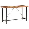 vidaXL Table de bar 180x70x107 cm Bois de r&eacute;cup&eacute;ration solide