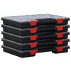 vidaXL Bo&icirc;tes d'assortiment 10 pcs 40x30x5 cm Polypropyl&egrave;ne