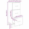 vidaXL Buffet Ch&ecirc;ne noir 34,5 x 34 x 90 cm Bois d'ing&eacute;nierie