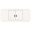 vidaXL Table basse Blanc 100x50x41 cm Bois massif de pin