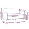 vidaXL Canap&eacute; &agrave; 2 places Gris clair 120 cm Tissu