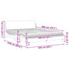 vidaXL Lit avec matelas Dover gris 160x200 cm similicuir