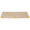 vidaXL Tapis d'escalier autocollants 15 pcs 65x21x4 cm Beige clair