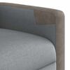 vidaXL Fauteuil de massage inclinable Gris clair Tissu