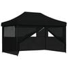 vidaXL Tente de f&ecirc;te 279 x 410 x 315 cm Noir Tissu Oxford