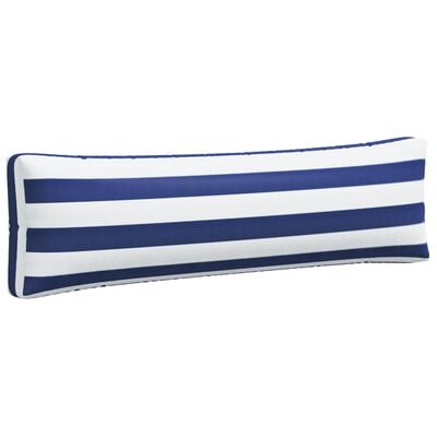 vidaXL Coussins de palette lot de 2 rayures bleues/blanches