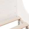 vidaXL Cadre de lit sans matelas blanc 120x190 cm bois de pin massif