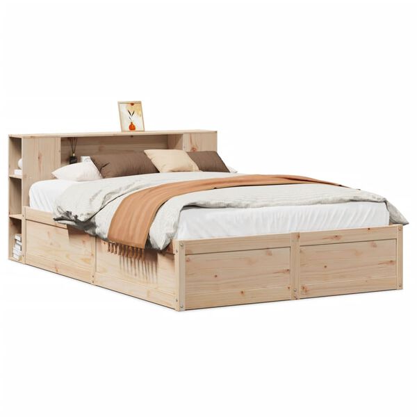 vidaXL Cadre de lit sans matelas 120x190 cm bois de pin massif