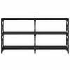 vidaXL Table console Ch&ecirc;ne noir 156 x 28 x 80,5 cm Bois d'ing&eacute;nierie