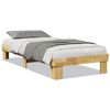 vidaXL Cadre de lit sans matelas 90x200 cm bois massif de ch&ecirc;ne