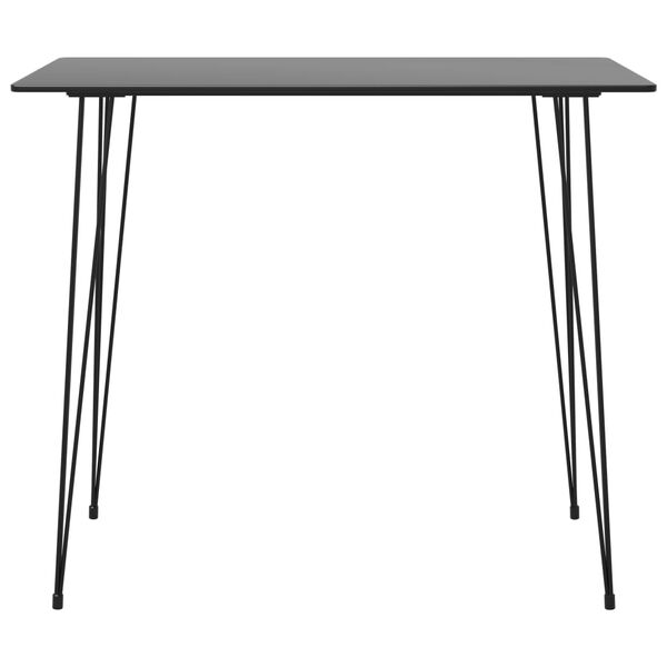vidaXL Ensemble de bar 5 pcs Noir et gris