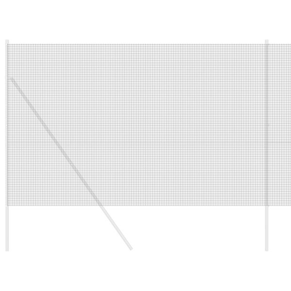 vidaXL Clôture en fil soudé Gris 1.6 x 10 m Acier