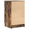 vidaXL Table de chevet Ch&ecirc;ne fum&eacute; 39x35x65 cm Bois d'ing&eacute;nierie
