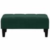 vidaXL Canap&eacute;-lit &agrave; 2 places avec repose-pied vert fonc&eacute; velours