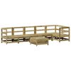 vidaXL Salon de jardin 7 pcs bois de pin impr&eacute;gn&eacute;