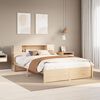 vidaXL Lit biblioth&egrave;que sans matelas 140x200 cm bois massif de pin