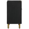 vidaXL Table de chevet noir 50x33x60 cm bois d'ing&eacute;nierie