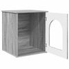 vidaXL Maison pour chat Gris Sonoma 53 x 52 x 62 cm Bois d'ing&eacute;nierie