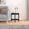 vidaXL Table basse Noir &Oslash; 42,5x45 cm Bois massif de pin