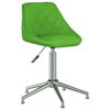 vidaXL Chaises pivotantes &agrave; manger lot de 4 vert similicuir