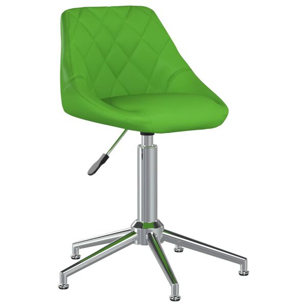 vidaXL Chaises pivotantes &agrave; manger lot de 4 vert similicuir