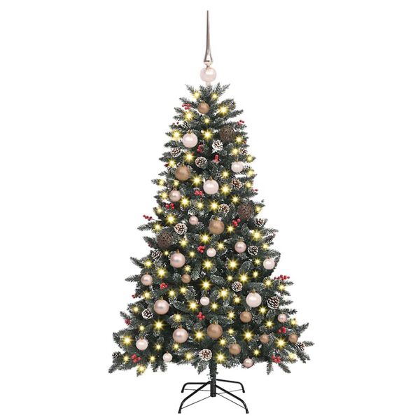 vidaXL Sapin de No&euml;l artificiel Vert 150 cm PVC, plastique et acier