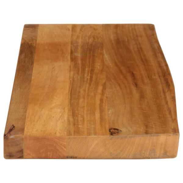 vidaXL Dessus de table &agrave; bord vivant 80x20x2,5 cm bois massif manguier