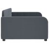 vidaXL Lit de repos sans matelas gris fonc&eacute; 100x200 cm velours