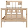 vidaXL Lit biblioth&egrave;que sans matelas 75x190 cm bois de pin massif