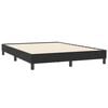 vidaXL Sommier à lattes de lit sans matelas noir 140x210 cm velours