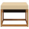 vidaXL Pouf d'Ext&eacute;rieur Bois d'acacia massif et tissu Textil&egrave;ne