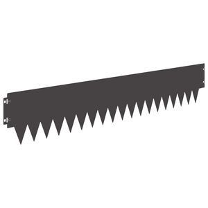 vidaXL Bordure de Pelouse 20 pc 103 x 20 cm Acier Noir