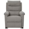 vidaXL Fauteuil de massage inclinable Gris clair Tissu
