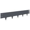 vidaXL Bordure de Pelouse 10 pcs 100 x 20 cm Acier Anthracite