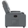 vidaXL Fauteuil inclinable &eacute;lectrique Gris Similicuir