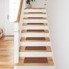 vidaXL Tapis Antid&eacute;rapants pour Escaliers 15 pcs Jaune 60 x 25 cm PP