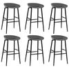 vidaXL Ensemble de bar 7 pcs Blanc et gris