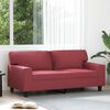 vidaXL Canap&eacute; &agrave; 2 places Rouge bordeaux 140 cm Similicuir