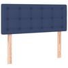 vidaXL Sommier &agrave; lattes de lit avec matelas Bleu 90x200 cm Tissu