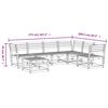 vidaXL Salon de jardin 7 pcs bois massif douglas