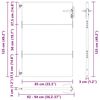 vidaXL Porte de Jardin Noir 85 x 125 cm Acier peint par poudre