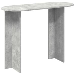 vidaXL Table console Gris b&eacute;ton 100 x 39,5 x 75 cm Bois d'ing&eacute;nierie