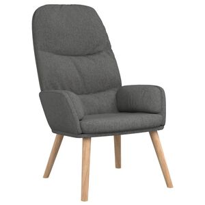 vidaXL Chaise de relaxation Gris clair Tissu