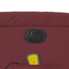 vidaXL Fauteuil de massage inclinable &eacute;lectrique rouge bordeaux