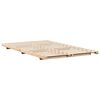 vidaXL Cadre de lit sur&eacute;lev&eacute; Marron 120 x 200 cm Bois massif en pin