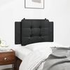 vidaXL Coussin de t&ecirc;te de lit Zadar noir 90 cm similicuir