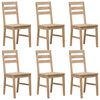 vidaXL Ensemble de salle &agrave; manger 7 pcs Bois d'acacia solide