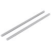 vidaXL Tige filet&eacute;e 2 pi&egrave;ces Argent&eacute; 6 x 170 mm Acier