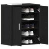 vidaXL Cabinet &agrave; chaussures avec &eacute;tag&egrave;re Ch&ecirc;ne noir 60 x 35 x 70 cm